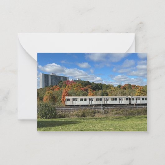 Carte de note de métro d'automne (Devant)