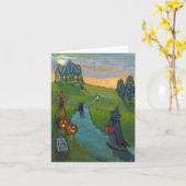 Carte de note de mise à jour longue marche (Fleur jaune)