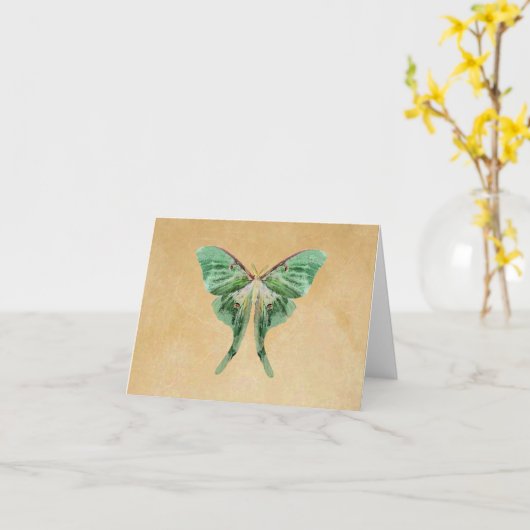 Carte de note de mite de Luna (Fleur jaune)