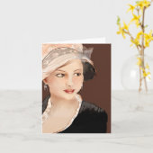 Carte de note de Mlle Emma Woodhouse (Jane Austen) (Fleur jaune)