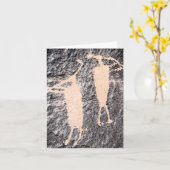 Carte de note de Moab Utah de pétroglyphe de (Fleur jaune)