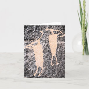 Carte de note de Moab Utah de pétroglyphe de