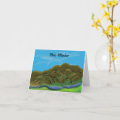 Carte de note de montagnes du Nouveau Mexique (Fleur jaune)