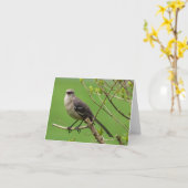 Carte de note de moqueur (Fleur jaune)