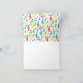 Carte de note de musique Professeur de musique (Intérieur)