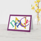 Carte de note de "Nancy", #2 (Fleur jaune)