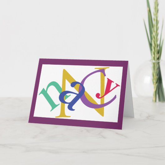 Carte de note de "Nancy", #2 (Devant)