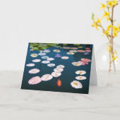 Carte de note de nénuphar (Fleur jaune)