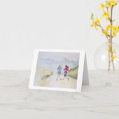 Carte de note de no. 1 de coureurs de traînée (Fleur jaune)