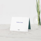 Carte de note de Noël (Dos)