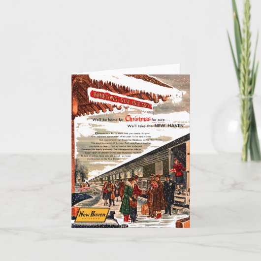 Carte de note de Noël 1947 de New Haven Railroad (Devant)