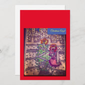 Carte de note de Noël Angel BY : Katie Yonker (Devant / Derrière)