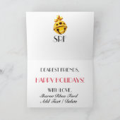 Carte de note de Noël Holly et Jolly (Intérieur)