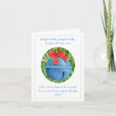 Carte de note de Noël JINGLE BELLS (Devant)