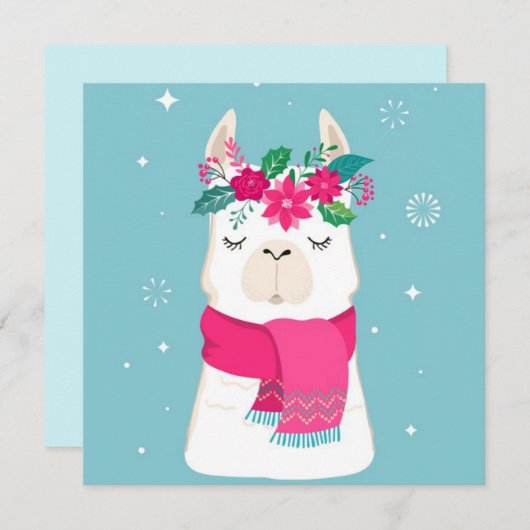 Carte de note de Noël Joyeux (Devant / Derrière)