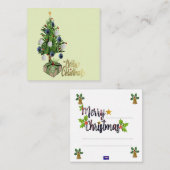 Carte de note de Noël Joyeux (Devant / Derrière)