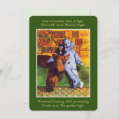 Carte de note de Noël plate STAR OF WONDER (Devant / Derrière)