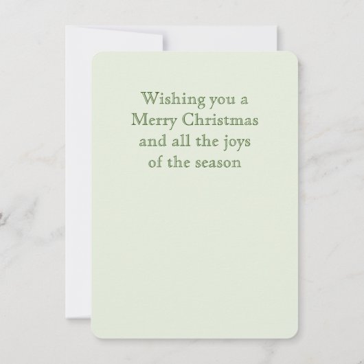 Carte de note de Noël plate STAR OF WONDER (Dos)