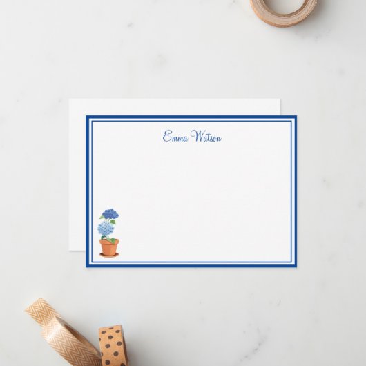 Carte de note de nom personnalisé (Devant/Arrière en situation)