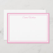 Carte de note de nom personnalisé (Devant / Derrière)