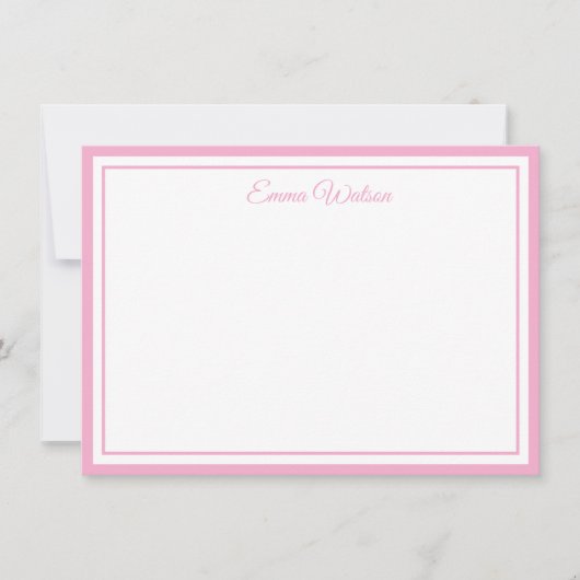 Carte de note de nom personnalisé (Devant)