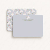Carte de note de nurserie Colombe Bleue