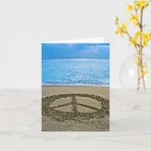 Carte de note de paix (Fleur jaune)