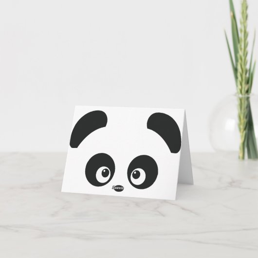 Carte de note de Panda® d'amour (Dos)