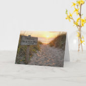 Carte de note de panneau de plage (Fleur jaune)