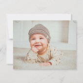 Carte de note de papeterie de nursery pour bébé en (Dos)