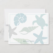 Carte de note de papeterie rose phare (Devant)