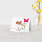 Carte de note de Papillon des anges de Gulliver (Fleur jaune)