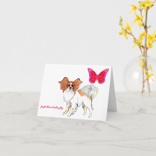 Carte de note de Papillon des anges de Gulliver (Fleur jaune)