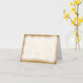 Carte de note de parchemin (Fleur jaune)