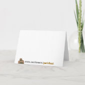 Carte de note de Paris comportant le Louvre (Dos)