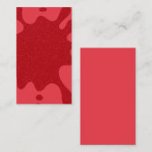 Carte de note de Parties scintillant Gras Rouge To (Devant / Derrière)