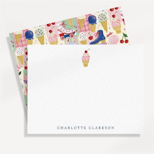 Carte de note de patin à roulettes de glace pour e