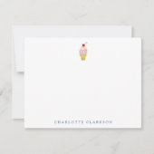 Carte de note de patin à roulettes de glace pour e (Devant)