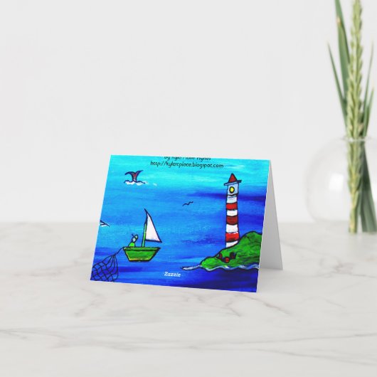 Carte de note de pêcheurs (Dos)