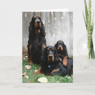 Carte de note de peinture Gordon Setter Generation