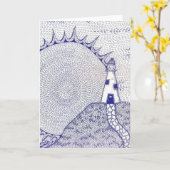 Carte de note de phare (Fleur jaune)