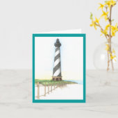 Carte de note de phare du Cap Hatteras (Fleur jaune)