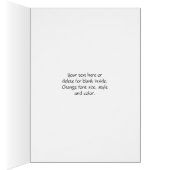 Carte de note de photographie de fleur d'aquilegie (Intérieur (Droit))