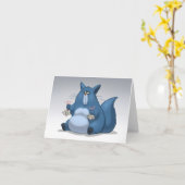 Carte de note de piège de souris (Fleur jaune)