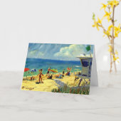 Carte de note de plage de Midtown (Fleur jaune)