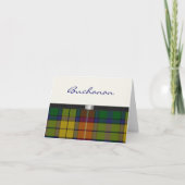 Carte de note de plaid de tartan (Devant)