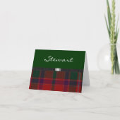 Carte de note de plaid de tartan (Devant)