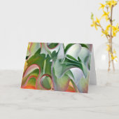 Carte de note de plante de biscuit à l'avoine par (Fleur jaune)