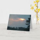 Carte de note de poème de mites et de flammes (Fleur jaune)