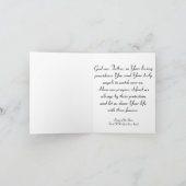 Carte de note de prière Angel vintage (Intérieur)